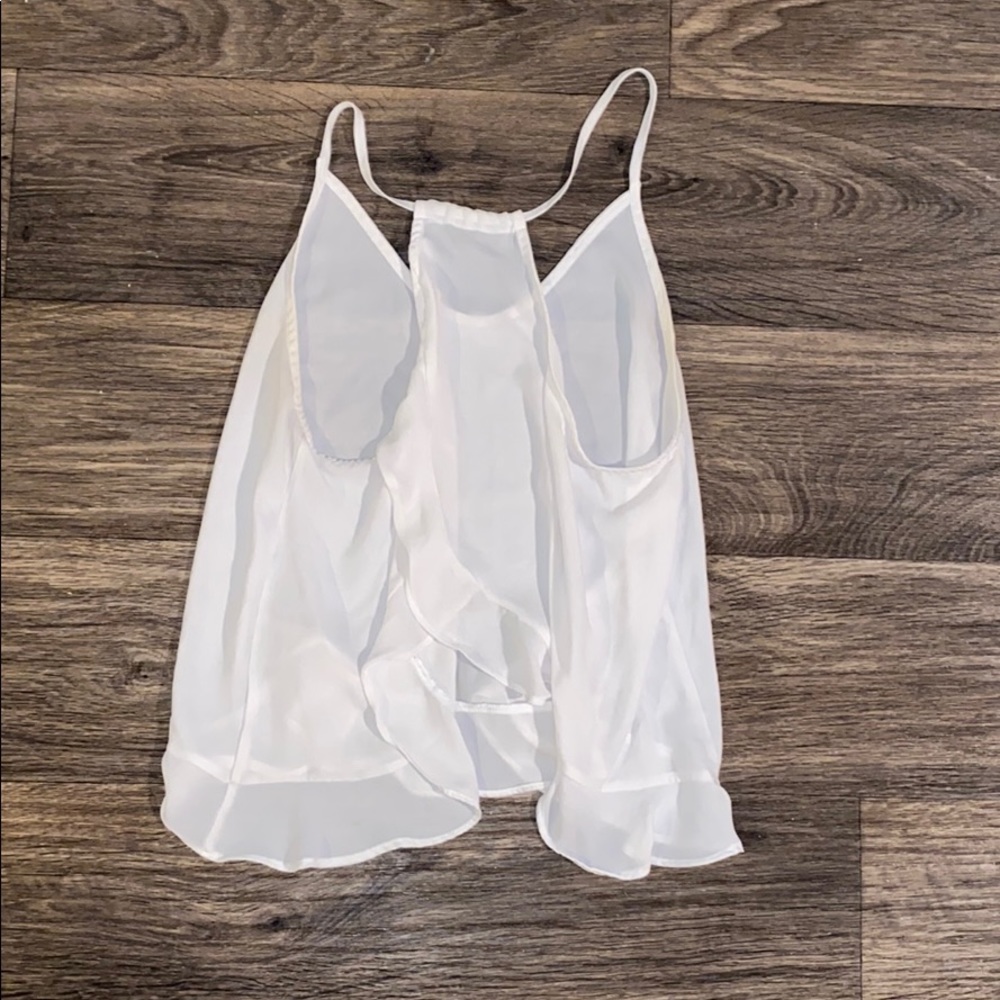 Sheer Nordstrom tank - cute open-back!